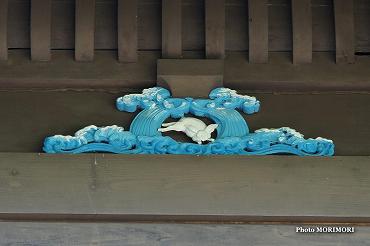 一葉稲荷神社（ひとつばいなりじんじゃ）　本殿背後にある　白兎の彫刻　10
