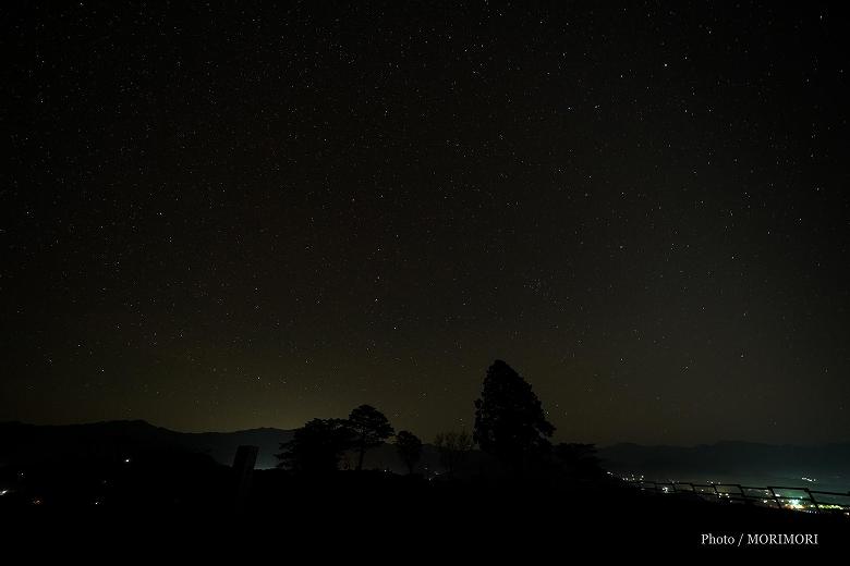 高千穂 国見ケ丘から見る満天の星景色