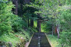 高千穂　秋元神社　04　階段　鳥居