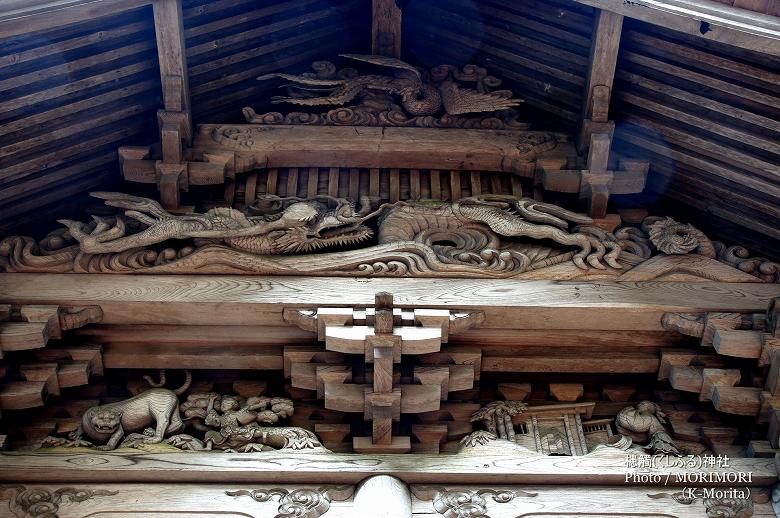 槵觸(くしふる)神社 本殿の彫刻