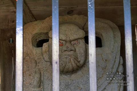 榎原神社 楼門の仁王像（吽形）