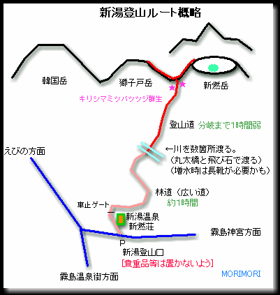新湯登山道