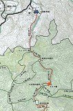 加江田渓谷 MAP(一部)