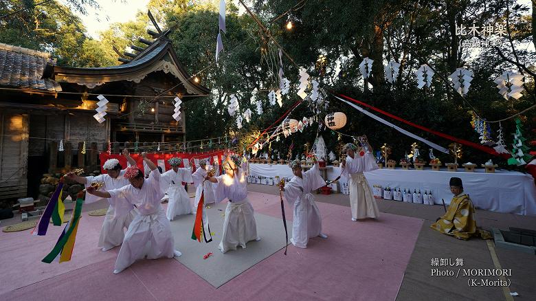 比木神楽(高鍋神楽) 繰卸し舞 ４Ｋサイズに拡大