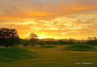 西都原の夕景 西都原の夕景