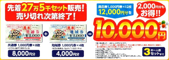 「宮崎市プレミアム商品券」チラシより一部ピックアップ 「宮崎市プレミアム商品券」チラシより一部ピックアップ