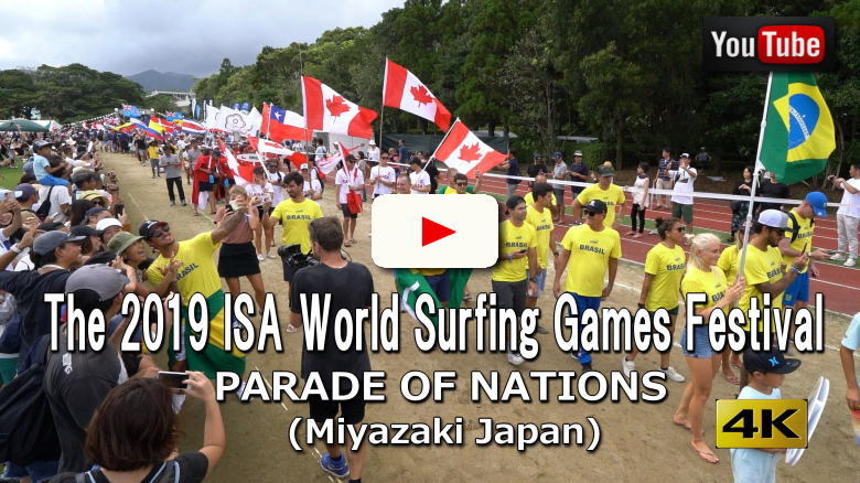 The 2019 ISA World Surfing Games Festival PARADE OF NATIONS(Miyazaki Japan)