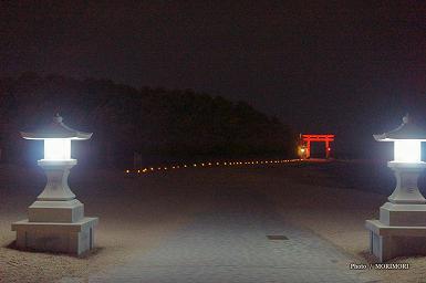 ■ 青島神社 夜神楽の帰りに撮影　やよい橋付近から