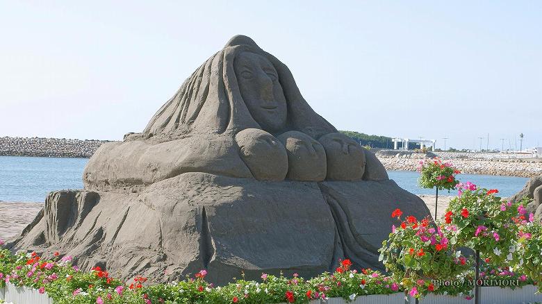 砂像の祭典「サンドフラワーフェスタ」木花咲耶姫（コノハナサクヤヒメ）