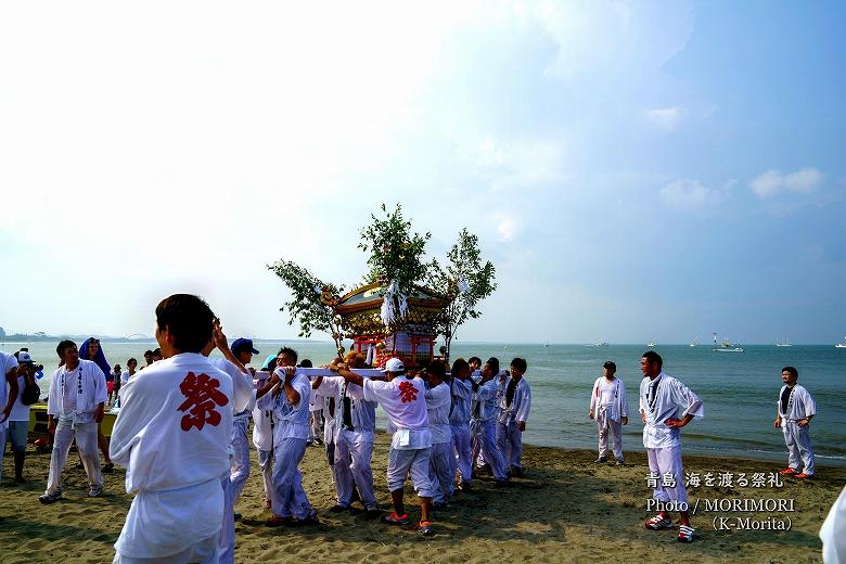 青島 海を渡る祭礼 令和元年（2019年）青島海岸にて
