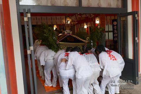 青島 海を渡る祭礼 令和５年(2023年) 御還幸