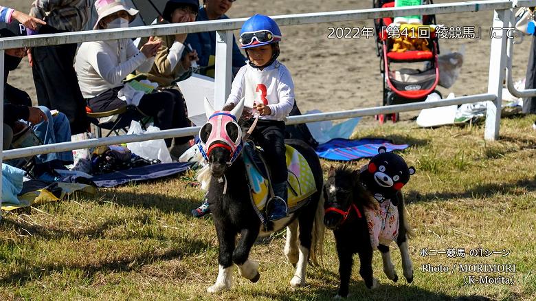 「くまもん」を乗せた子供ポニーも参戦