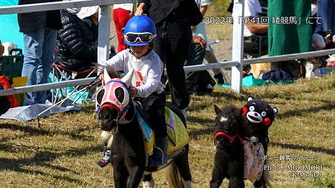 「くまもん」を乗せた子供ポニーも参戦