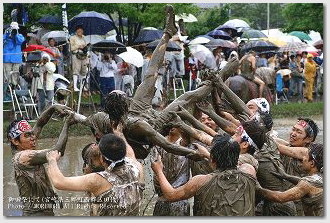 青年みこし　御田祭（宮崎県美郷町）