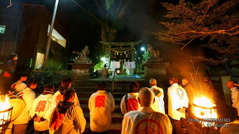 神門神社　お付きの儀　神楽奉納