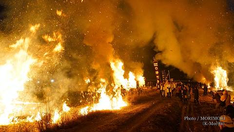 師走祭り（迎え火の中の御神幸）