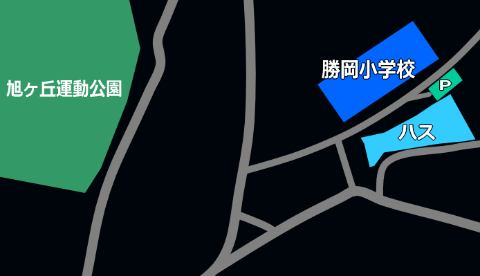 三股町・勝岡小前 蓮(ハス)田概略地図