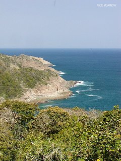 日向岬　クルスの海展望台付近より日向岬をのぞむ