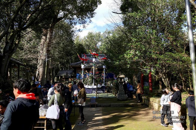 跡江神社神楽(跡江春神楽)にて