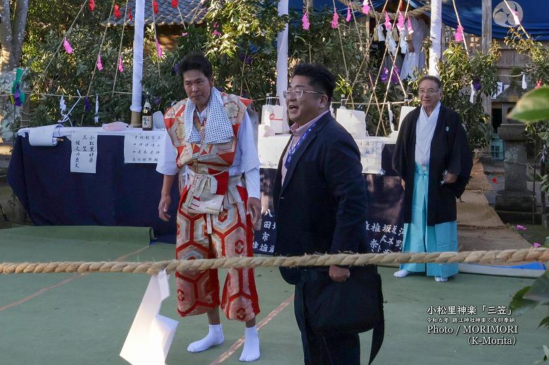 小松里神楽「三笠」(跡江神社で特別奉納)