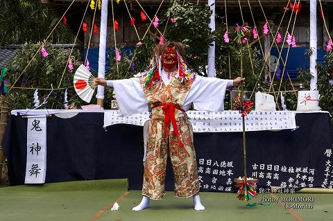 鬼神舞(跡江春神楽)にて