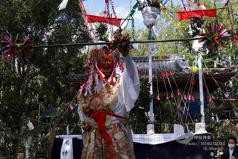 鬼神舞(跡江春神楽)にて