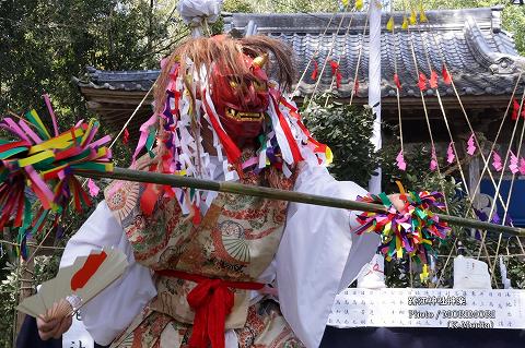 鬼神舞(跡江春神楽)にて