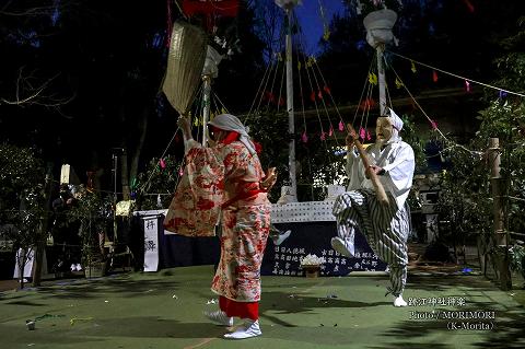 杵舞(きねまい)(跡江春神楽)にて