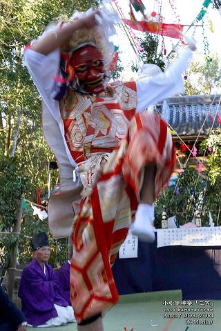 小松里神楽「三笠」(跡江神社で特別奉納)