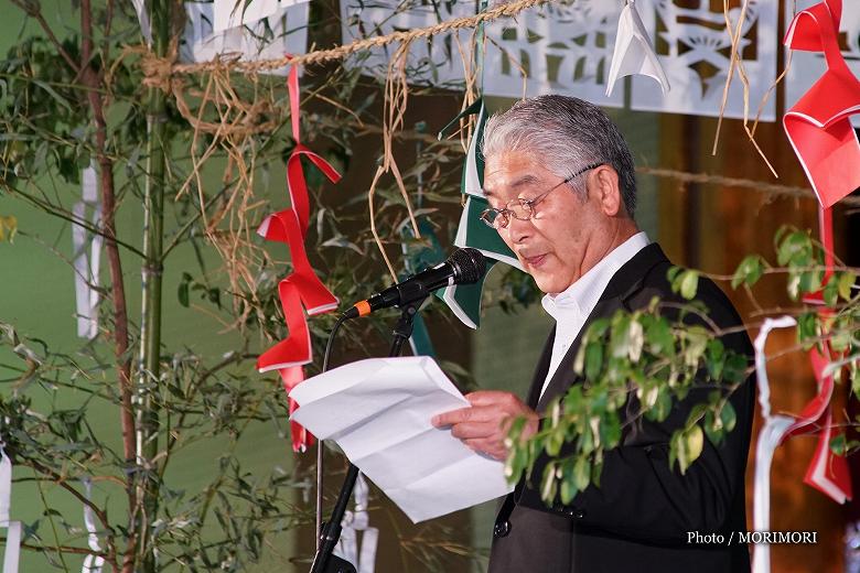 実行委員長の挨拶　伝統文化「神楽の祭典」（五ヶ瀬町にて）