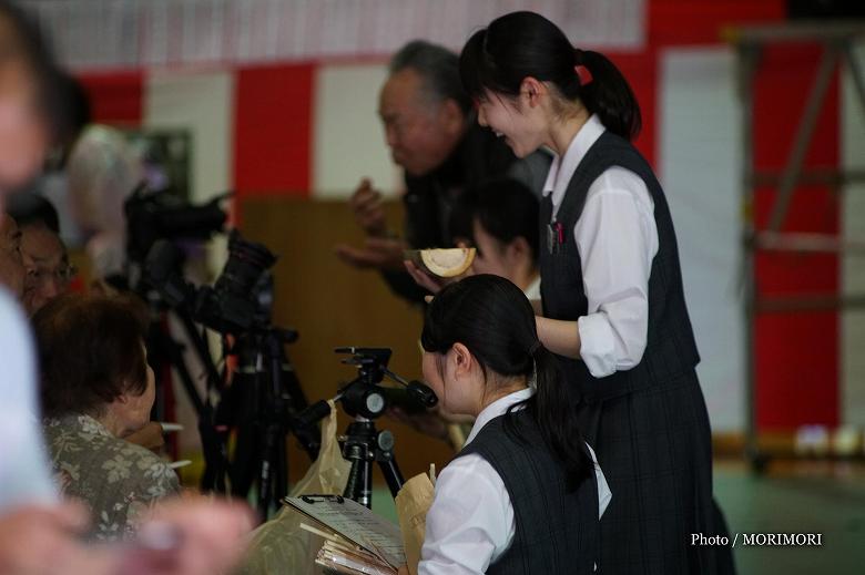 宮崎県立五ヶ瀬中等教育学校の生徒よりジビエ料理鹿肉の試食とアンケート