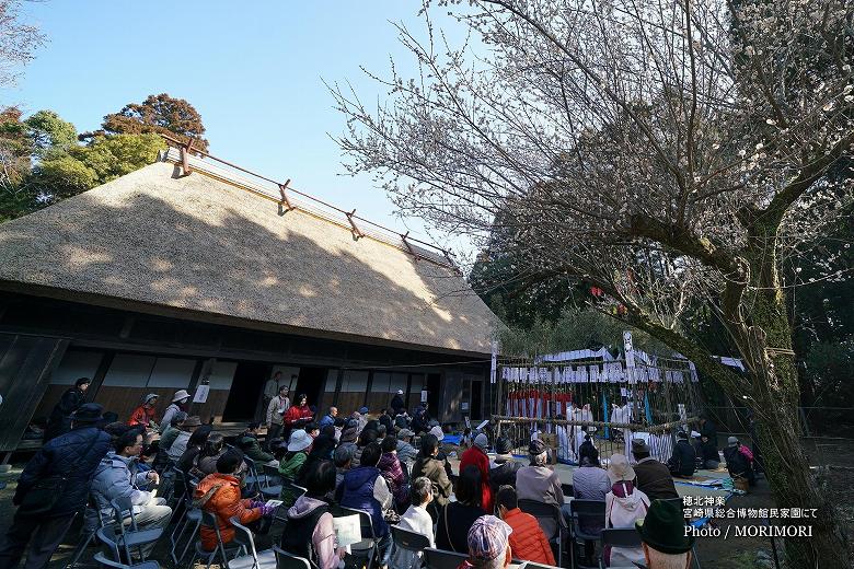 穂北神楽　花舞（宮崎県総合博物館にて）