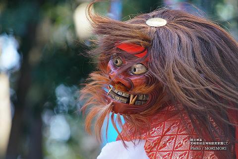 穂北神楽　花鬼神（宮崎県総合博物館にて）