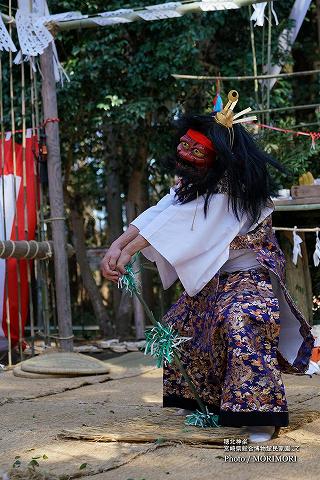 穂北神楽　綱荒神（宮崎県総合博物館にて）