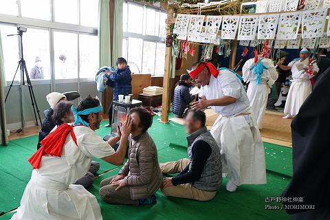 古戸野神社神楽　火の前