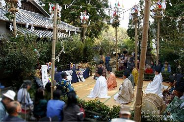 船引神楽　宮入り　船引神社にて