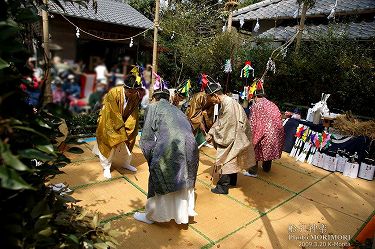 船引神楽　三笠舞　船引神社にて　