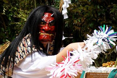 船引神楽　注連鬼神　船引神社にて　