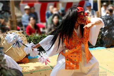 船引神楽　柴鬼神　船引神社にて　