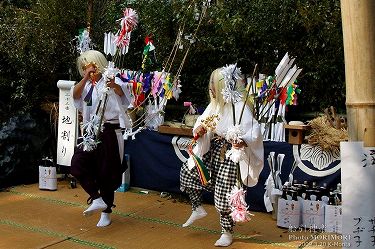 船引神楽　地割　船引神社にて　