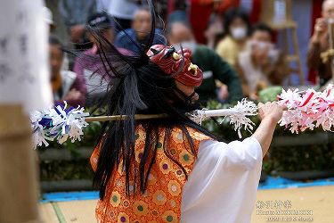 船引神楽　地割鬼神　船引神社にて　