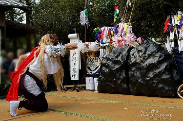 船引神楽　戸開鬼神　船引神社にて　