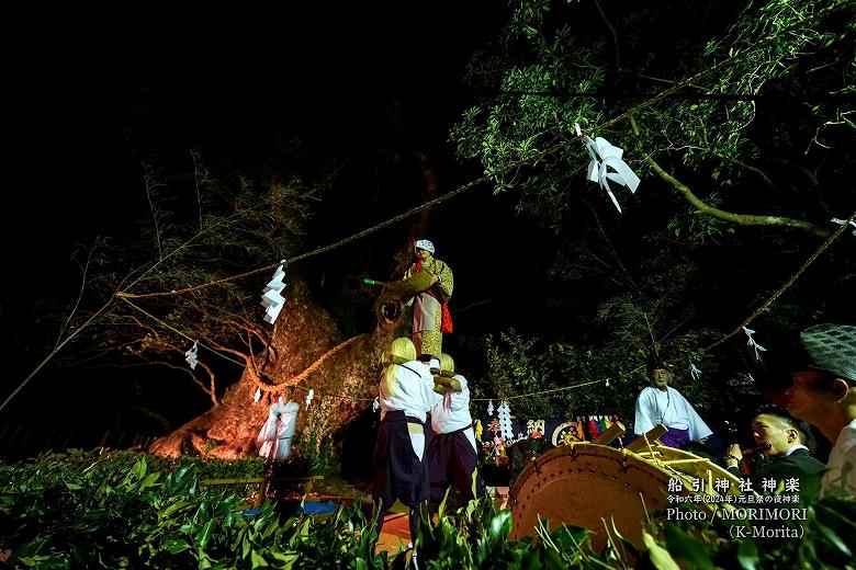 >船引神社 歳旦祭 船引神楽（箕取り舞）