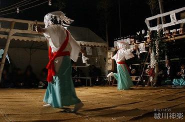 祓川神楽（神舞）地割（じわり）