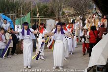 上田原神楽　道行（御神幸）　神楽宿