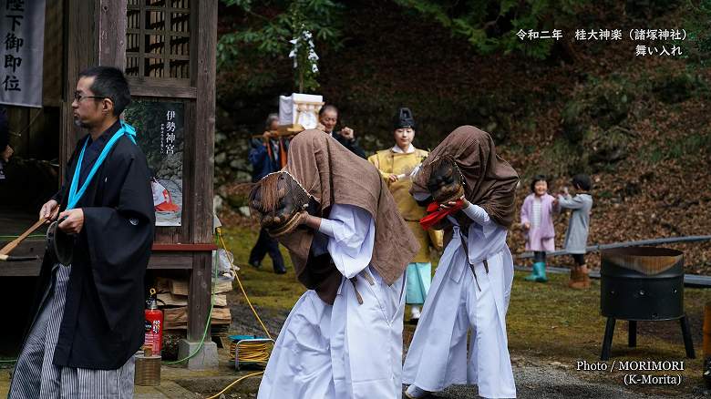 桂大神楽　舞い入れ