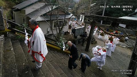 桂大神楽　舞い入れ