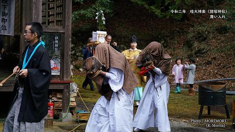 桂大神楽　舞い入れ