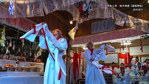 桂大神楽 杉のぼり