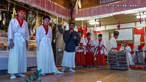 桂大神楽 杉のぼり